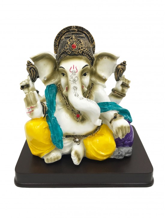 5.5" Ganesh on Wood Base